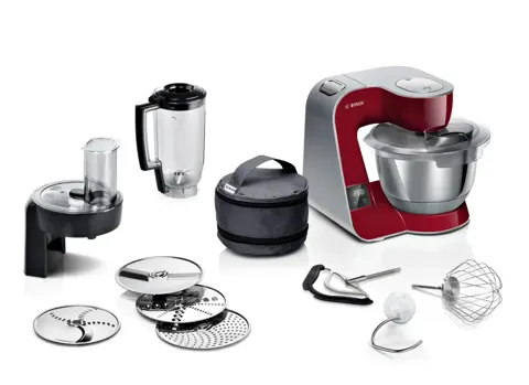 Bosch Mutfak Makinesi MUM 5 1000 W Kırmızı, Gümüş